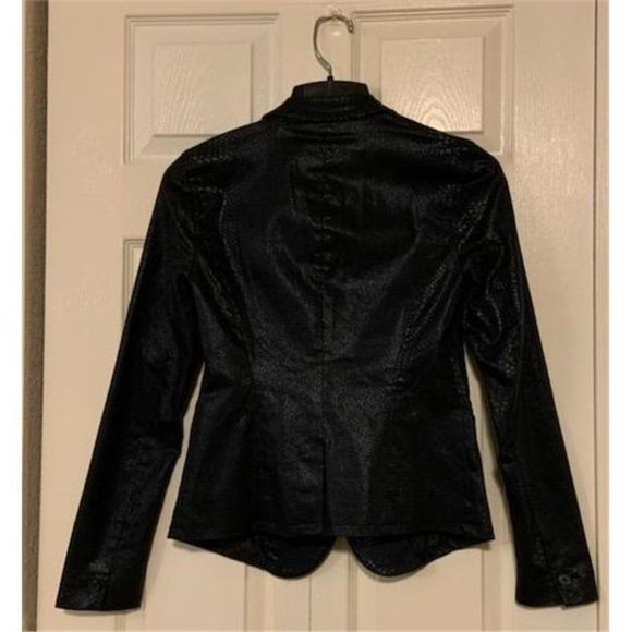 Calvin Klein Jeans Metallic Embossed Snake Texture Jacket - Picture 3 of 6